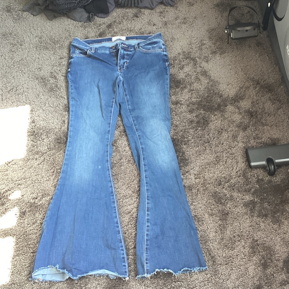 Free People Blue Flare Jeans